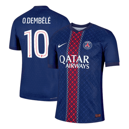 O.DEMBÉLÉ #10 Men's PSG 2025/26 Player Version Home Soccer Jersey - Slim Fit