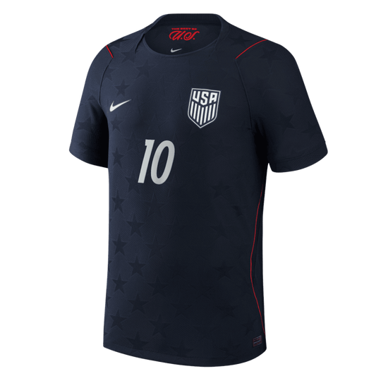 PULISIC #10 Men's USA World Cup 2026 Player Version Away Soccer Jersey - Slim Fit
