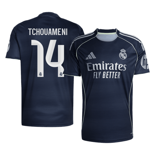 Real Madrid 2025/26 Away Soccer Jersey - TCHOUAMENI #14