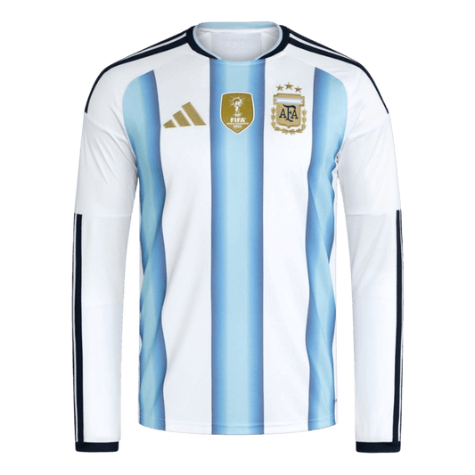 Argentina World Cup 2026 Long Sleeve Home Soccer Jersey