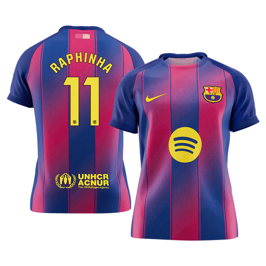 Barcelona 2025/26 Home Soccer Jersey - RAPHINHA #11