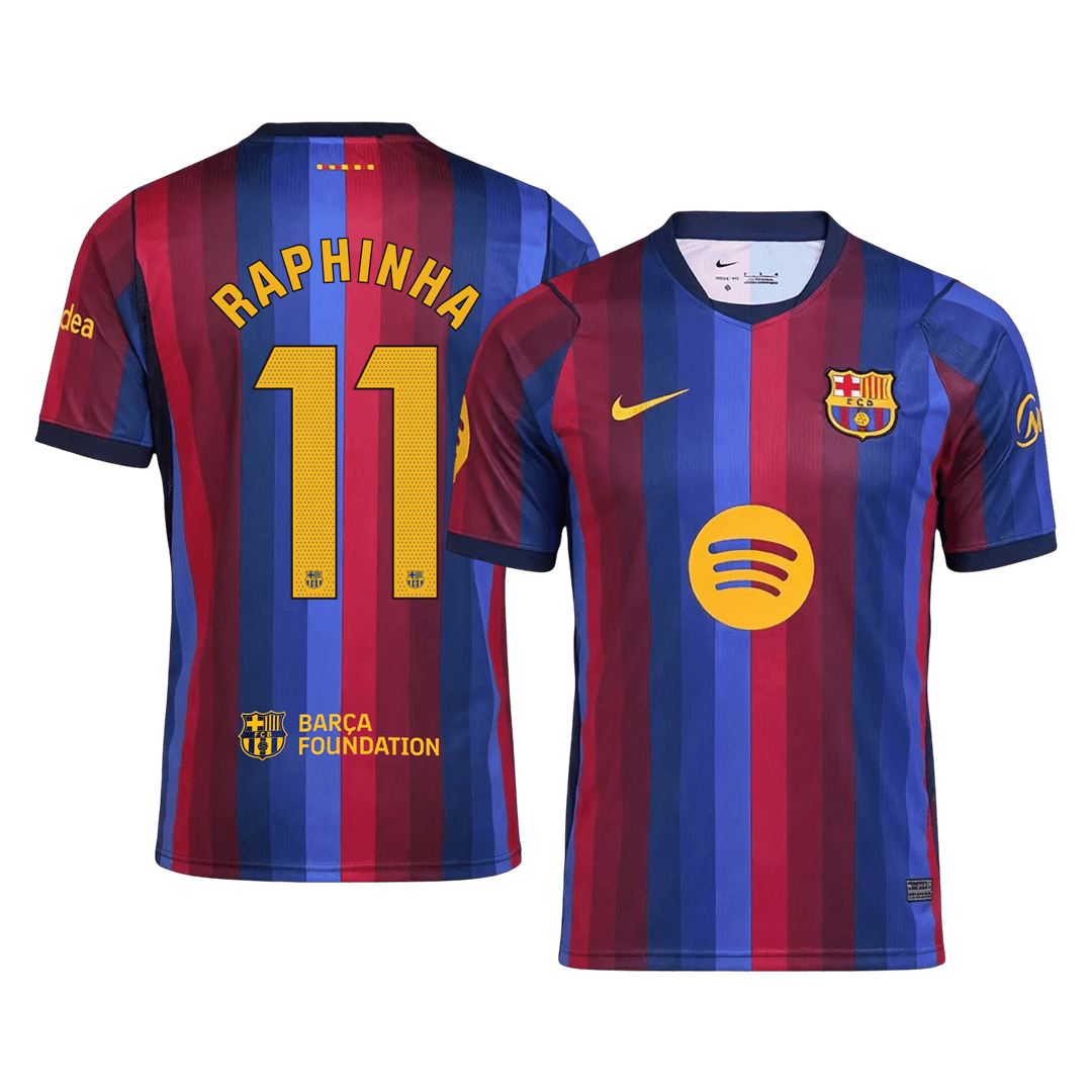 Barcelona 2026/27 Home Soccer Jersey - RAPHINHA #11