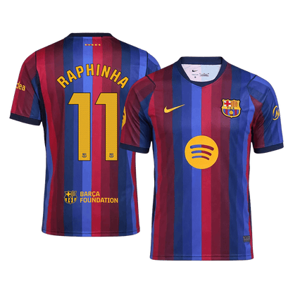 Barcelona 2026/27 Home Soccer Jersey - RAPHINHA #11