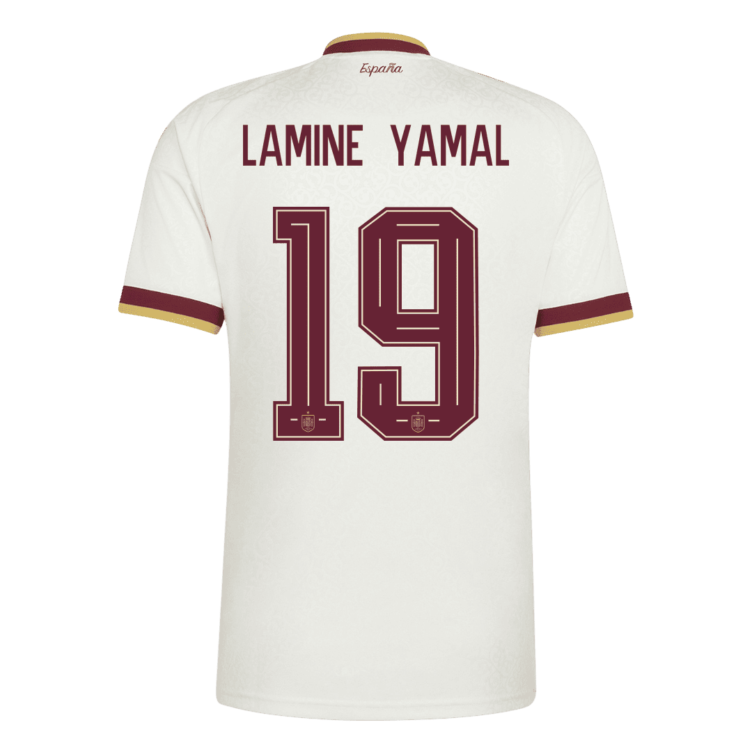 Spain World Cup 2026 Away Soccer Jersey - LAMINE YAMAL #19 - Champion Edition