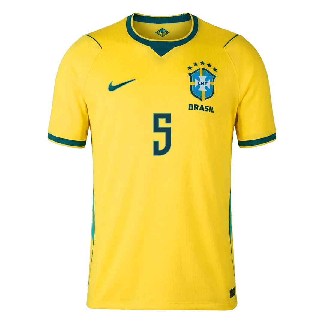 Brazil World Cup 2026 Home Soccer Jersey - CASEMIRO #5