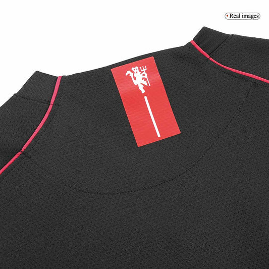Retro SCHOLES #18 Men's Manchester United 2007/08 Away Long Sleeve Soccer Jersey