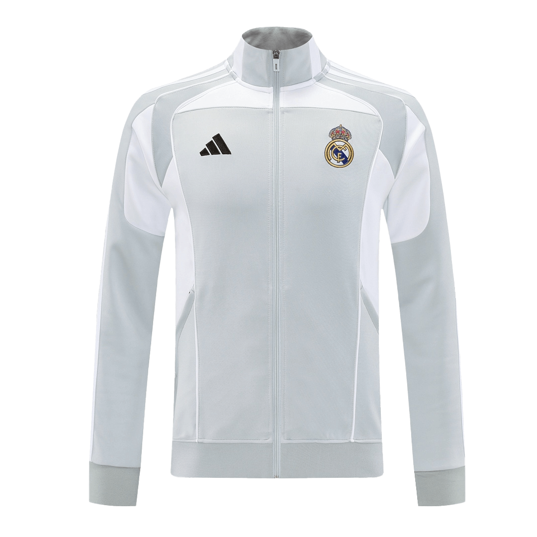 Real Madrid 2025/26 Home Training Jacket Gray