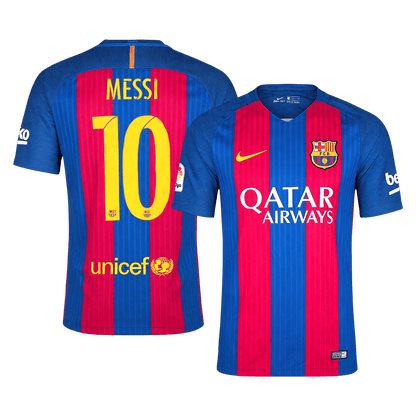 Barcelona 2016/17 Retro Home Soccer Jersey - MESSI #10