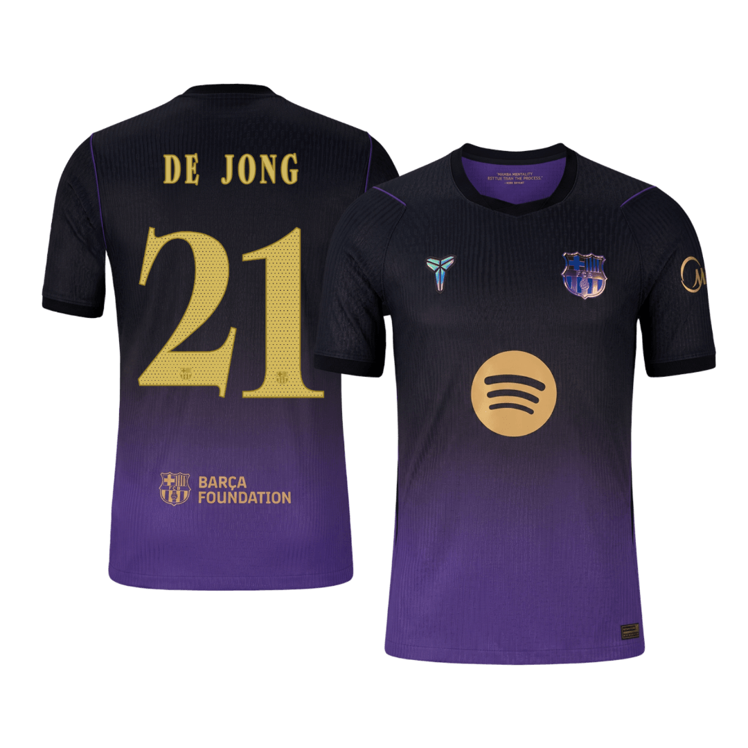 Barcelona 2026/27 Away Soccer Jersey - DE JONG #21 – UCL