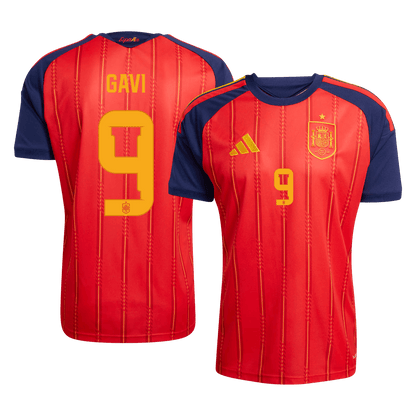 Spain World Cup 2026 Home Soccer Jersey - GAVI #9