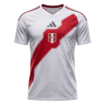Men's Peru World Cup 2026 Player Version Home Soccer Jersey - Slim Fit