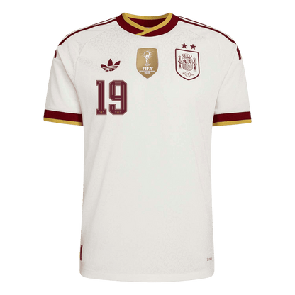 LAMINE YAMAL #19 Men's Spain World Cup 2026 Player Version Champion Edition Away Soccer Jersey
