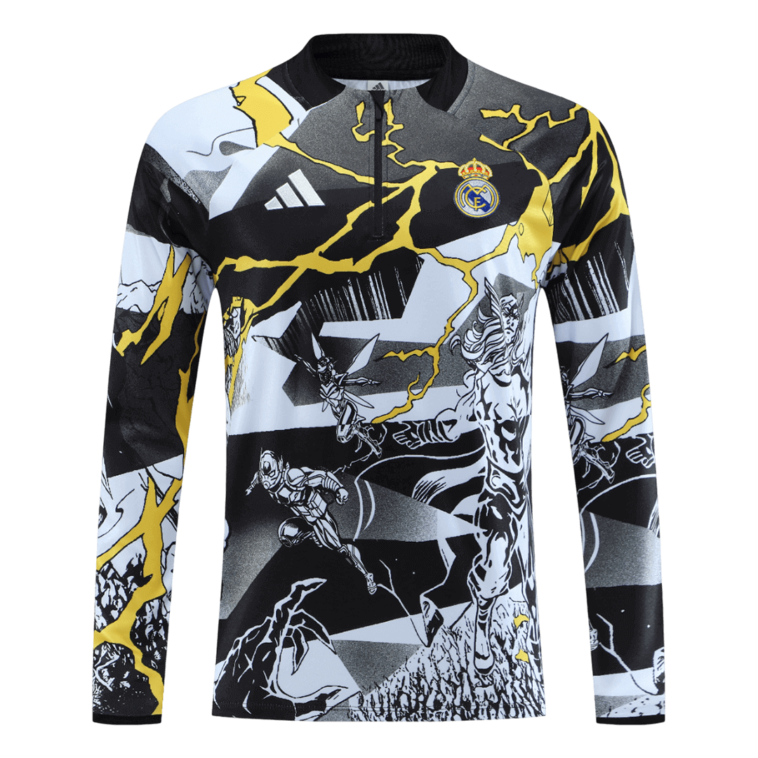 Kids Real Madrid 2025/26 Tracksuit Black