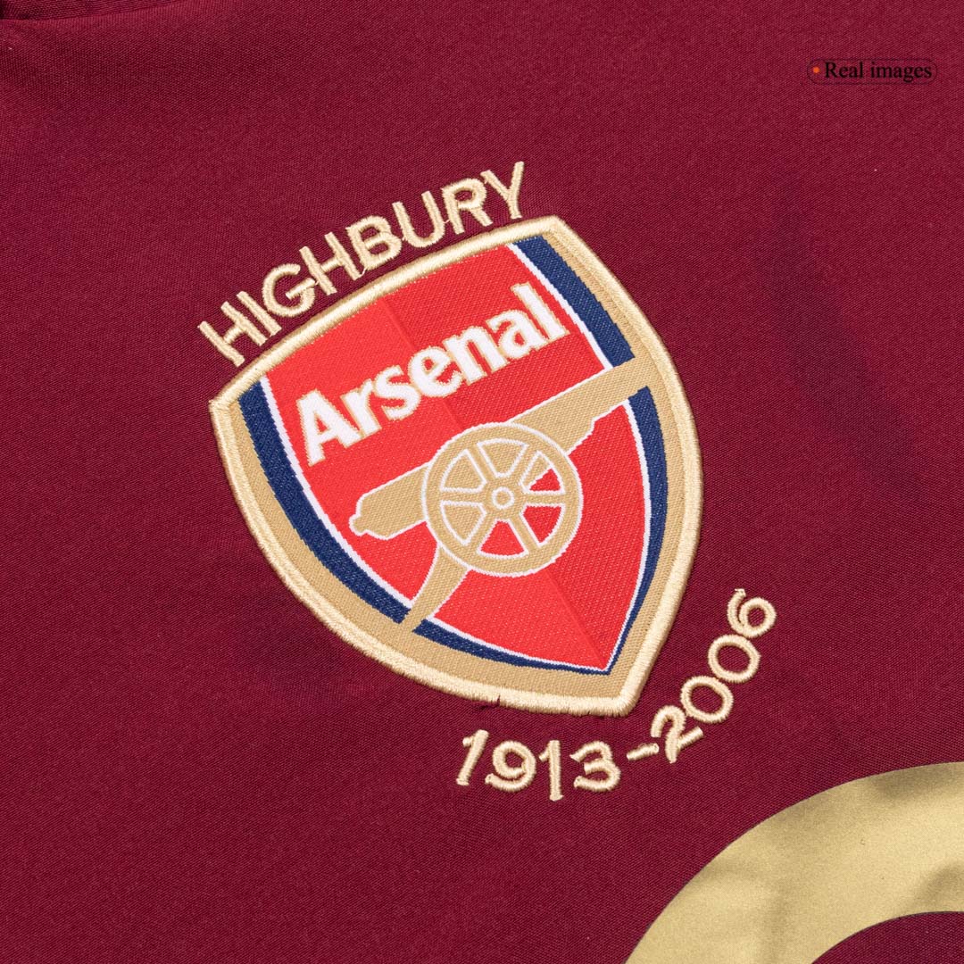 Retro Men's Arsenal 2005/06 Home Long Sleeve Soccer Jersey