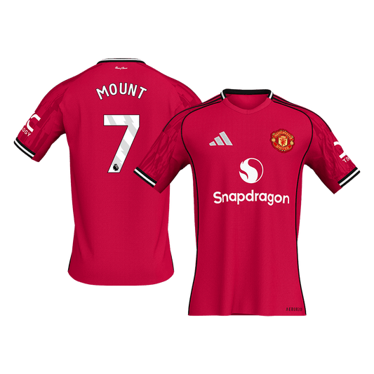 Manchester United 2025/26 Home Soccer Jersey - MOUNT #7