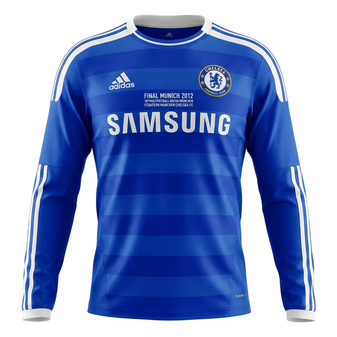 Retro Men's Chelsea 2011/12 Home Long Sleeve Soccer Jersey