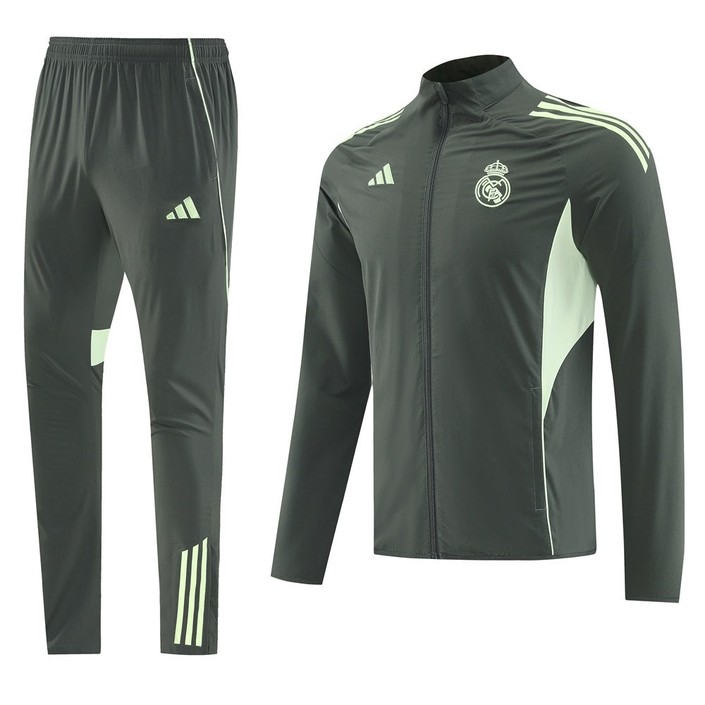 Real Madrid 2025/26 Tracksuit Green
