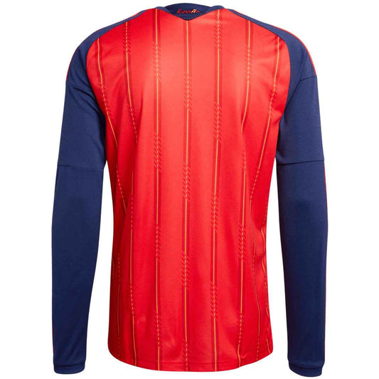 Men's Spain World Cup 2026 Home Long Sleeve Soccer Jersey