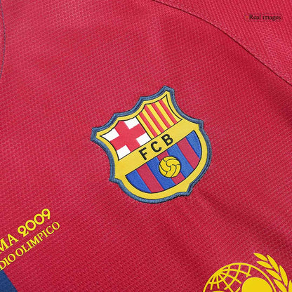 Barcelona 2008/09 Retro Home Soccer Jersey - ETO'O #9 – UCL Final