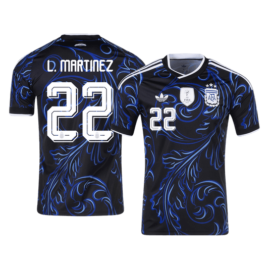 Argentina World Cup 2026 Away Soccer Jersey - L. MARTINEZ #22