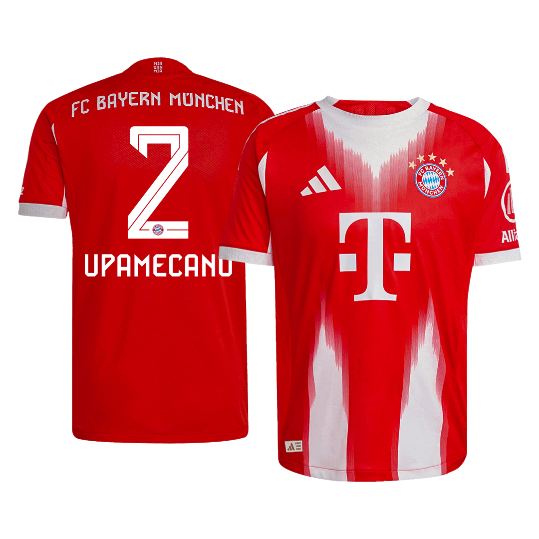 UPAMECANO #2 Men's Bayern Munich 2025/26 Player Version Home Soccer Jersey - Slim Fit