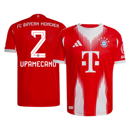 UPAMECANO #2 Men's Bayern Munich 2025/26 Player Version Home Soccer Jersey - Slim Fit