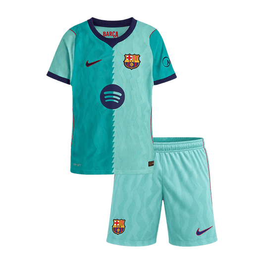 Kids Barcelona 2026/27 Third Away Soccer Kit