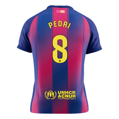 Barcelona 2025/26 Home Soccer Jersey - PEDRI #8