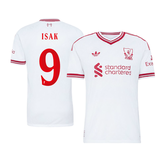 Liverpool 2026/27 Away Soccer Jersey - ISAK #9 – UCL (Player Edition)