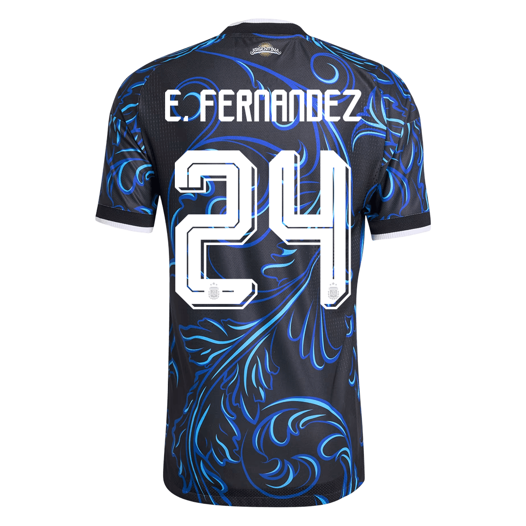 Argentina World Cup 2026 Away Soccer Jersey - E. FERNANDEZ #24 (Player Edition)