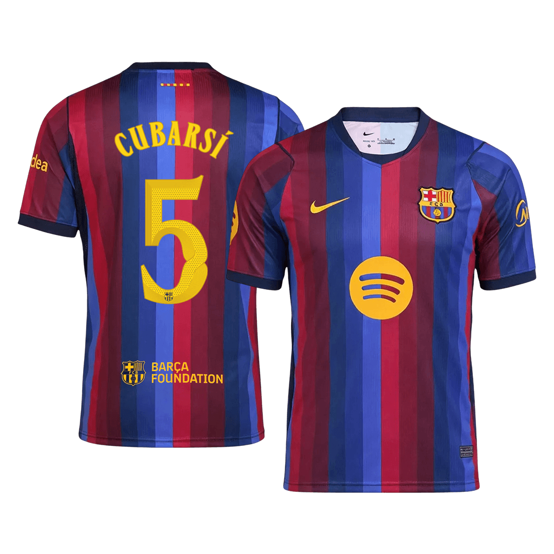 Barcelona 2026/27 Home Soccer Jersey - CUBARSÍ #5 – UCL