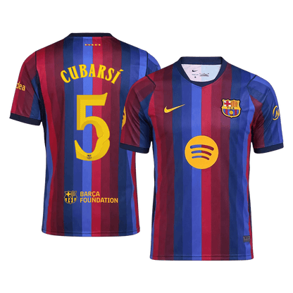 Barcelona 2026/27 Home Soccer Jersey - CUBARSÍ #5 – UCL