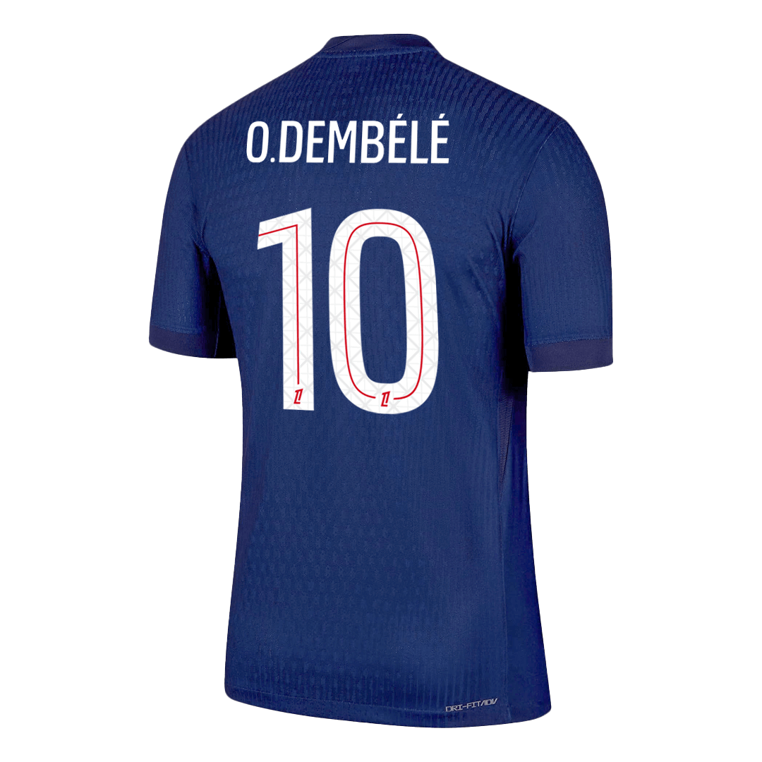 O.DEMBÉLÉ #10 Men's PSG 2025/26 Player Version Home Soccer Jersey - Slim Fit