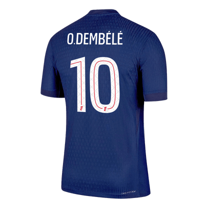 O.DEMBÉLÉ #10 Men's PSG 2025/26 Player Version Home Soccer Jersey - Slim Fit
