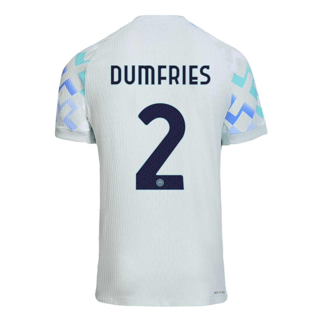 Inter Milan 2025/26 Away Soccer Jersey - DUMFRIES #2 (Player Edition)