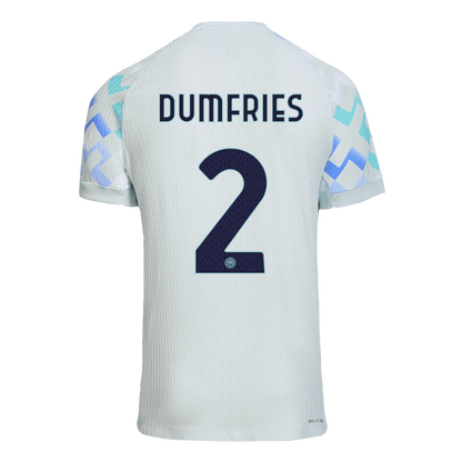 Inter Milan 2025/26 Away Soccer Jersey - DUMFRIES #2 (Player Edition)