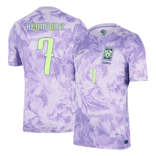 HEUNGMIN #7 Men's South Korea World Cup 2026 Away Soccer Jersey
