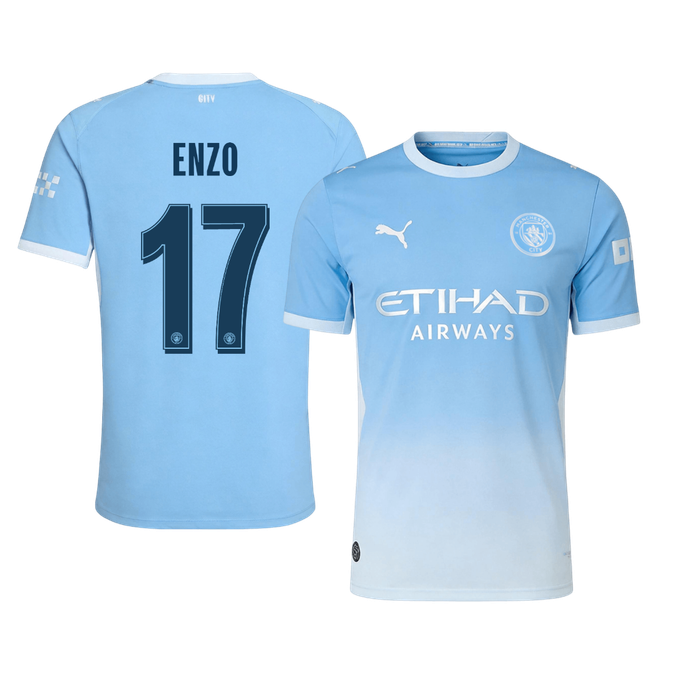 Manchester City 2026/27 Home Soccer Jersey - ENZO #17 – UCL (Player Edition)