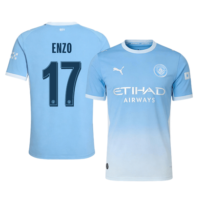Manchester City 2026/27 Home Soccer Jersey - ENZO #17 – UCL (Player Edition)