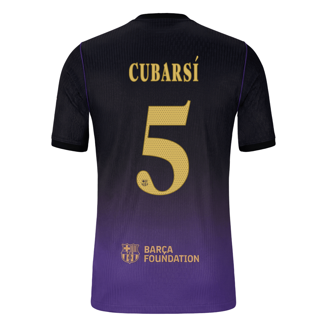 Barcelona 2026/27 Away Soccer Jersey - CUBARSÍ #5 – UCL (Player Edition)