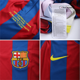 Retro MESSI #30 Men's Barcelona UCL UCL Final 2005/06 Home Soccer Jersey