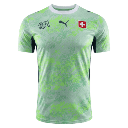Men's Switzerland World Cup 2026 Player Version Away Soccer Jersey - Slim Fit