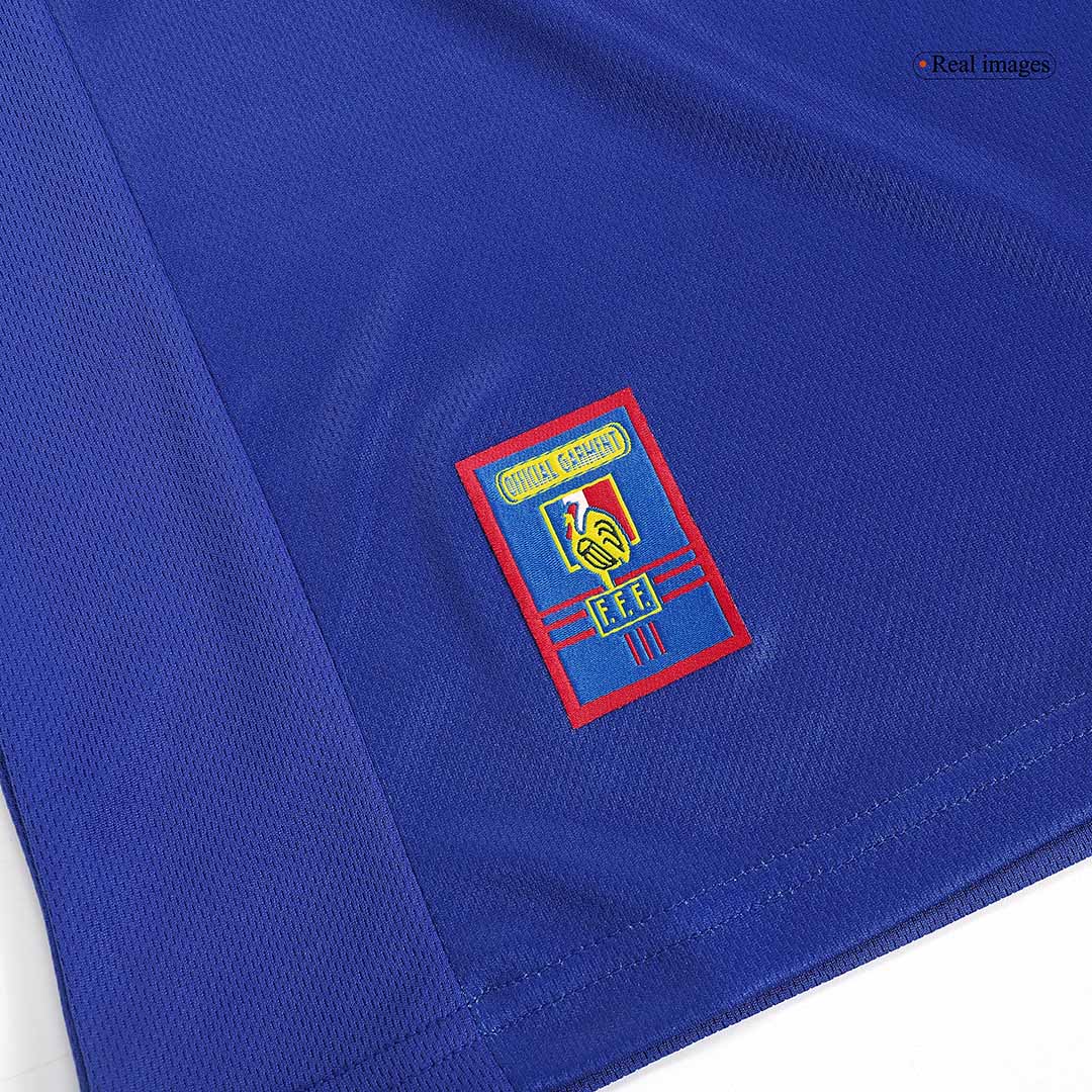 France World Cup 1998 Retro Home Soccer Jersey - ZIDANE #10
