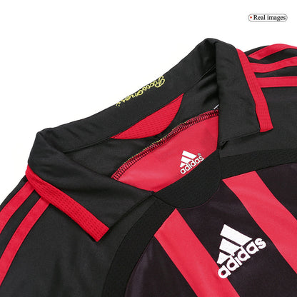AC Milan 2006/07 Retro Long Sleeve Home Soccer Jersey