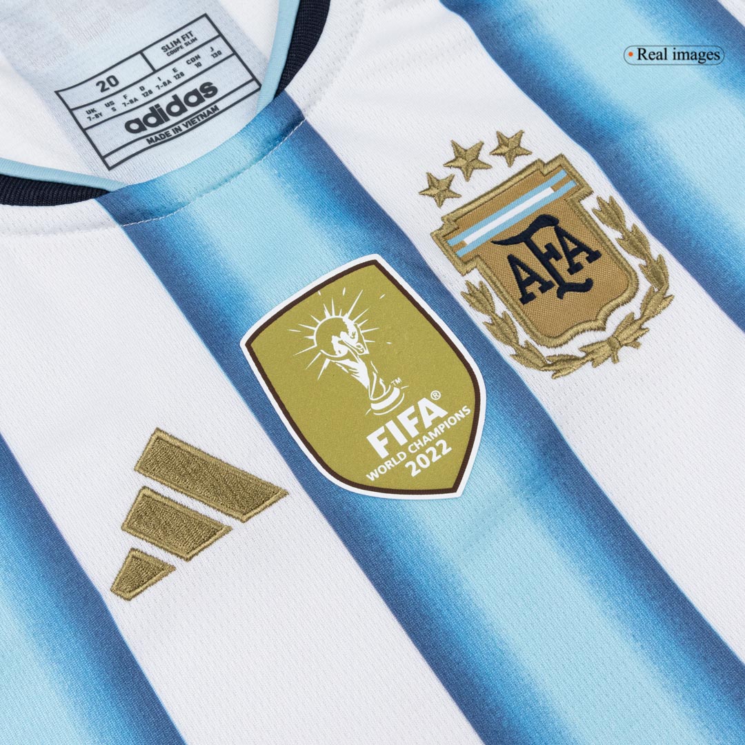 Kid's Argentina World Cup 2026 Home Soccer Jersey Full Kit [PREMIUM]