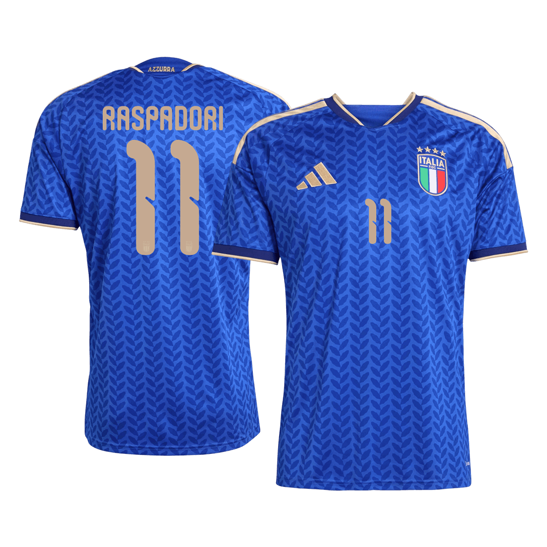 Italy World Cup 2026 Home Soccer Jersey - RASPADORI #11