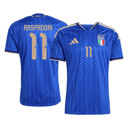 Italy World Cup 2026 Home Soccer Jersey - RASPADORI #11