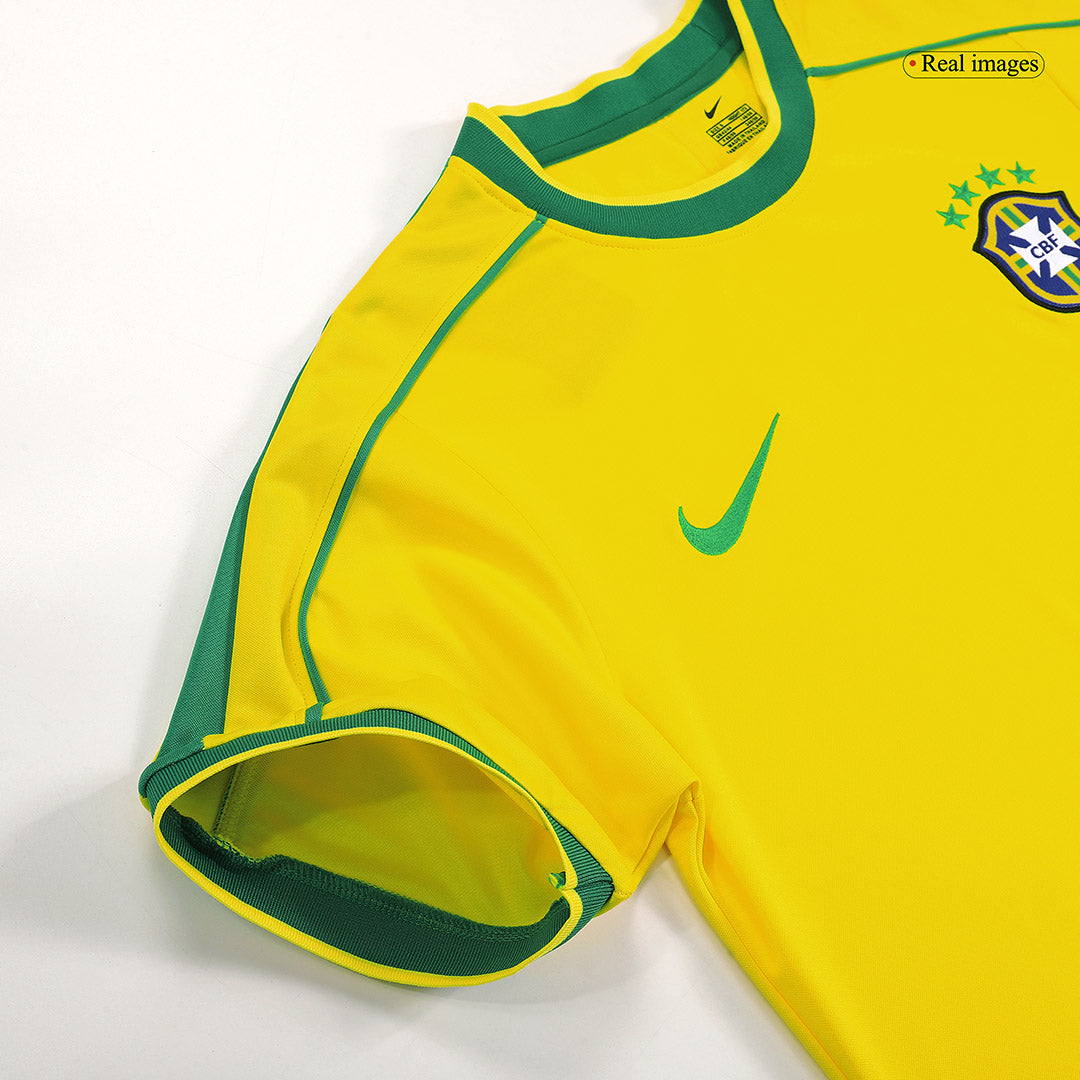 Brazil World Cup 1998 Retro Home Soccer Jersey - CAFU #2