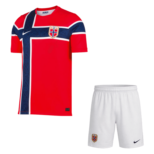 Men's Norway World Cup 2026 Home Soccer Jersey Kit