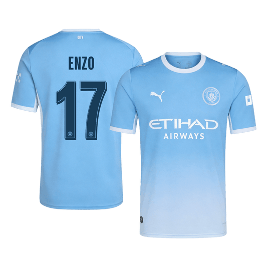 Manchester City 2026/27 Home Soccer Jersey - ENZO #17 – UCL